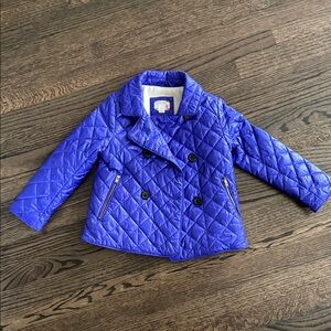 Crewcuts Royal Blue Kids Quilted Puffer Jacket eggplant color 4-5 t